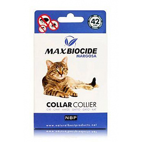 Max Biocide Margosa Obroża przeciwpasożytnicza.obroża dla kotów 42cm