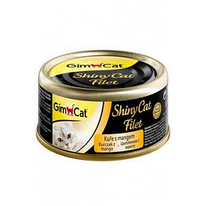 GimCat ShinyCat konserwa. filet z kurczaka z mango 70g