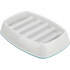 Miska do wolnego karmienia, wzór kratka, 0,25l/21 ×14 cm, plastik/TPR, szara