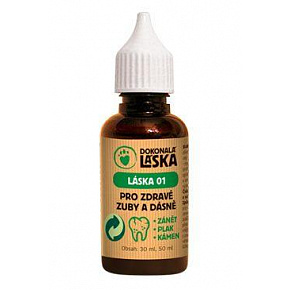 LÁSKA 01 Dla zdrowych zębów i dziąseł psów 30ml