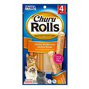 Przysmak Inaba Churu Rolls cat Kurczak 4 tuby 40 g Przysmak Inaba Churu Rolls cat Kurczak 4 tuby 40 g
