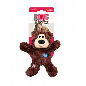 Zabawka Kong Dog Wild Knots Przeciągacz Miś z piszczałką, poliester, S/M