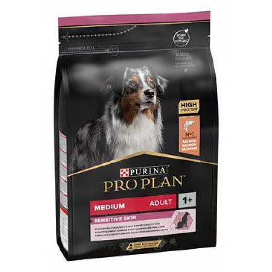 ProPlan MO Dog Adult Medium Sensitive Skin łosoś 3 kg