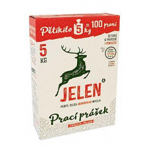 Proszek do prania Jelen 100 prań, 5 kg BOX Proszek do prania Jelen 100 prań, 5 kg BOX