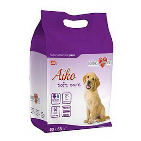 Podkład chłonny dla psów Aiko Soft Care 60x58cm 30szt.