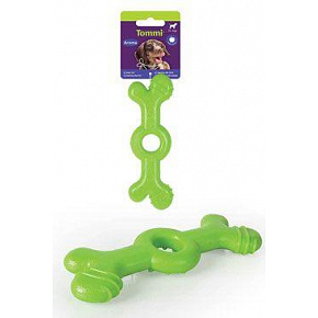 Zabawka dla psa Aroma Kość duża, zielona 18cm