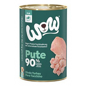 WOW Dog konserwa. PUR indyk monobiałkowy 400g WOW Dog konserwa. PUR indyk monobiałkowy 400g