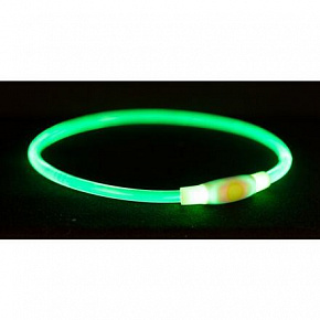 Flash light ring USB, migający obroża, zielona (RP 2,10 €)