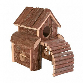 Natural Living drewniany domek dwupoziomowy FINN 13 x 20 x 20 cm