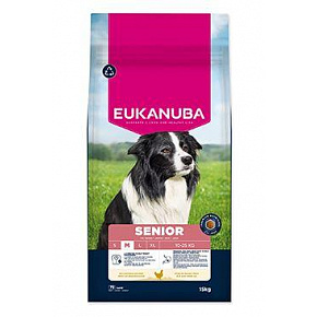 Eukanuba Dog Senior Medium bogaty w świeżego kurczaka 15kg