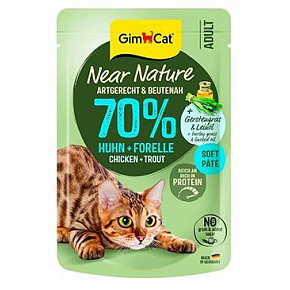 GimCat Near Nature saszetka kurczak&pstrąg 85g