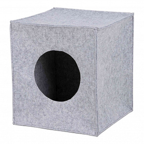ANTON filcowe pudełko/jaskinia dla kota, pasujące do regału IKEA 33cm szare