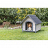 Natura bouda pro psa se sedlovou střechou, M-L: 83 x 87 x 101 cm, šedá 
