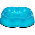 Plastowa miska czterolistna z gumą, 0,25 l/14 cm