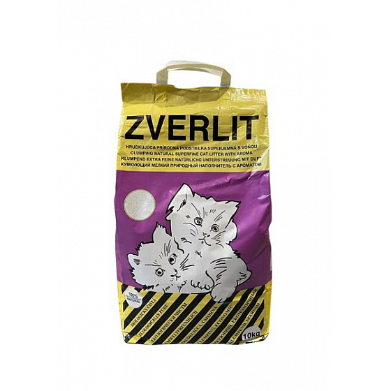 ZVERLIT Ściółka fioletowa, superdrobna z zapachem, kot 10kg