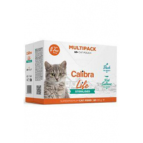 Calibra Cat Life saszetka Sterilised Multipack 12x85g