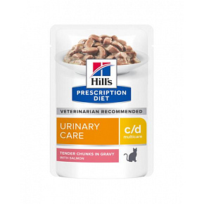 HILLS Diet Feline c/d Multicare SASZETKA łosoś 12x85 g HILLS Diet Feline c/d Multicare SASZETKA łosoś 12x85 g