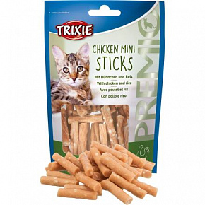 Premio MINI STICKS - mini pałeczki z kurczaka z ryżem 50 g Premio MINI STICKS - mini pałeczki z kurczaka z ryżem 50 g