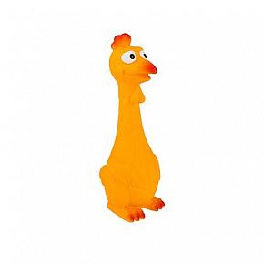 Kurczak siedzący 21 cm, z dźwiękiem, lateks, HipHop Dog