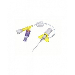 Kaniula i.v. SafeVet Combi KRUUSE, 0,7 x 19 mm (24G x 3/4"), żółta Kaniula i.v. SafeVet Combi KRUUSE, 0,7 x 19 mm (24G x 3/4"), żółta