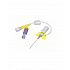Kaniula i.v. SafeVet Combi KRUUSE, 0,7 x 19 mm (24G x 3/4"), żółta