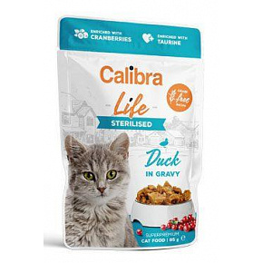 Calibra Cat Life saszetka Sterilised Duck in gravy 85g