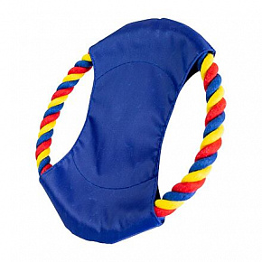 Latający dysk 20 cm / 110 g czerwony, niebieski, biały + niebieski środek, HipHop Dog