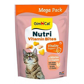 GimCat Nutri Multi-Vitamin Bites tabletki z kurczakiem 425g