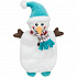 Xmas SNOWMAN, świąteczny bałwanek, plusz bez wypełnienia, 31 cm
