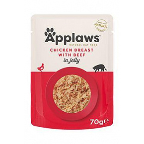 Applaws Cat kapsa Adult Jelly kuřecí prsa s hovězím70g Applaws Cat kapsa Adult Jelly kuřecí prsa s hovězím70g