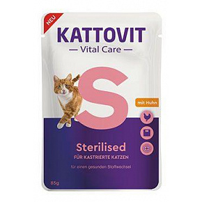 Kattovit Cat Vital Care Sterilized kurczak saszetka 85g Kattovit Cat Vital Care Sterilized kurczak saszetka 85g