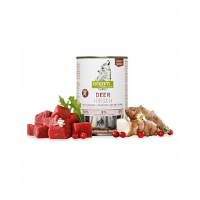 ISEGRIM dog Adult Jeleń z topinamburem, borówkami i dzikimi ziołami bal. 6 x 400 g puszka