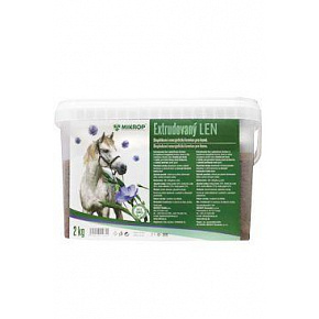Mikrop Horse Len ekstrudowany dla koni wiadro 2kg Mikrop Horse Len ekstrudowany dla koni wiadro 2kg