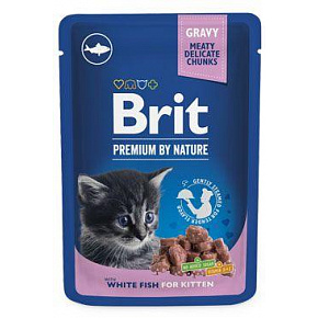 Brit Premium Cat saszetka White Fish dla Kociąt 100g Brit Premium Cat saszetka White Fish dla Kociąt 100g