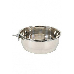 Miska ze stali nierdzewnej dla ptaków z śrubą 1,34l Zolux