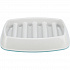 Miska do wolnego karmienia, wzór kratka, 0,25l/21 ×14 cm, plastik/TPR, szara