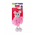 Zabawka Kong Cat Flingaroo Tutu Mysz, z dzwoneczkami, niebiesko-różowa, poliester