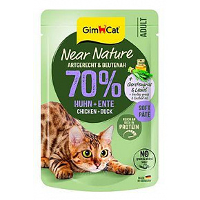 GimCat Near Nature saszetka kurczak&kaczka 85g