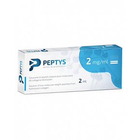 PEPTYS 2 roztwór peptydów PEP-22 z kolagenu 2 mg/ml (wstrzyknięcie wypełnione, niskocząsteczkowe peptydy (LWP) 1x2 ml)