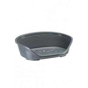 Plastowe legowisko SIESTA DLX 2 ciemne.szary 49x36x17,5cm FP