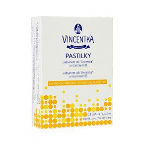 Pastylki Vincentka o smaku owocowym 18 szt.