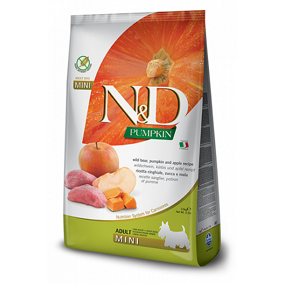 N&D Pumpkin DOG Adult Mini Dzik & Jabłko 7kg