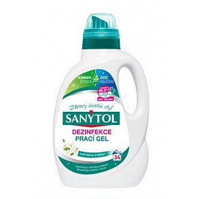 SANYTOL dezynfekujący żel do prania o zapachu kwiatów 1,7l/34dawki SANYTOL dezynfekujący żel do prania o zapachu kwiatów 1,7l/34dawki