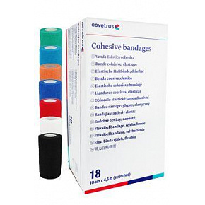 Bandaż elastyczny. CVET 10cmx4,5m mix kolorów 18szt.