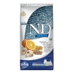 N&D OCEAN DOG LG Adult Mini Dorsz & Pomarańcza 7kg