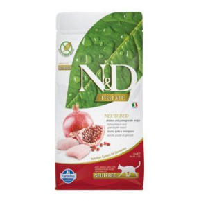 N&D PRIME CAT Neutered Kurczak&Granat 10kg