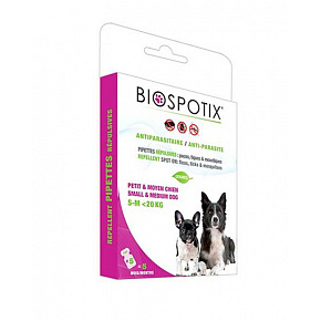 BIOGANCE Biospotix Dog spot-on S-M z działaniem odstraszającym 5 x 1 ml (do 20 kg)