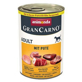 Animonda pies GRANCARNO puszka. ADULT mięso z indyka 400g