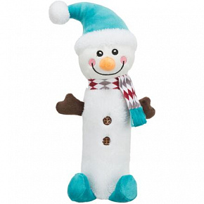 Xmas SNOWMAN, pluszowy bałwanek z butelką PET w środku, 38 cm Xmas SNOWMAN, pluszowy bałwanek z butelką PET w środku, 38 cm