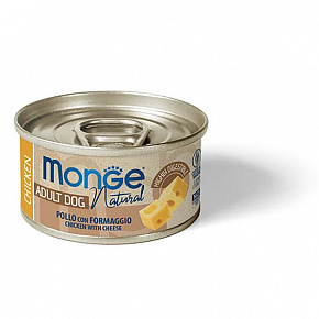 MONGE DOG NATURAL kurczak z serem dla psów 95 g